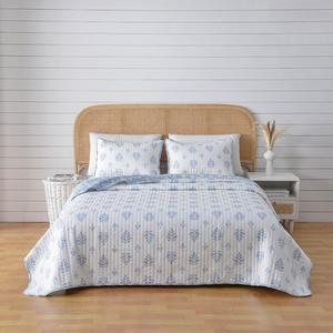 FreshFolds Colette 3pc. Reversible French Floral Quilt Set