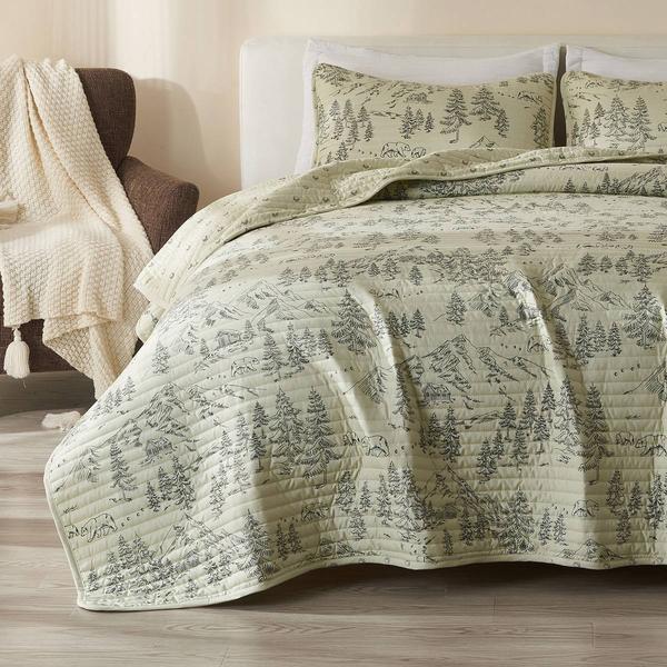 FreshFolds Moonlight Ridge 3pc. Bear Mountain Quilt Set