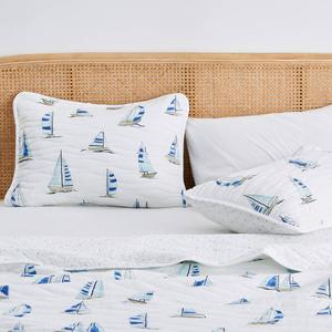 FreshFolds Marzano 3pc. Reversible Boat Quilt Set alternate view