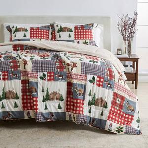 Freshfolds Winter Reversible Cozy Maple 3pc. Comforter Set alternate view