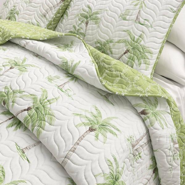 FreshFolds Coronado 3pc. Reversible Coastal Palm Tree Quilt Set alternate view