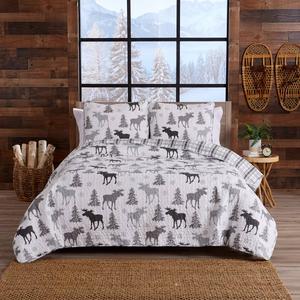 FreshFolds 3pc. Premium Nature Reversible Quilt Set