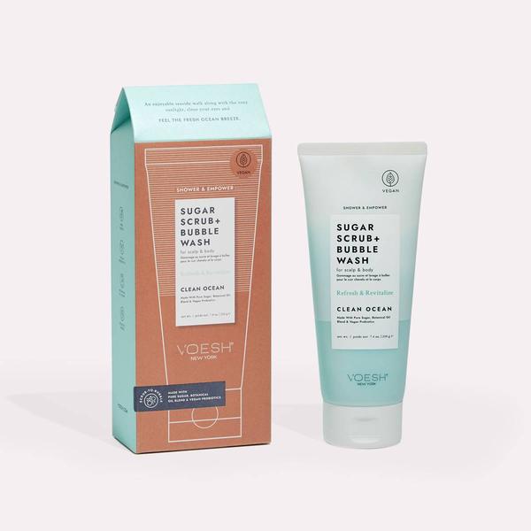 Voesh Ocean Sugar Scrub + Bubble Wash Clean