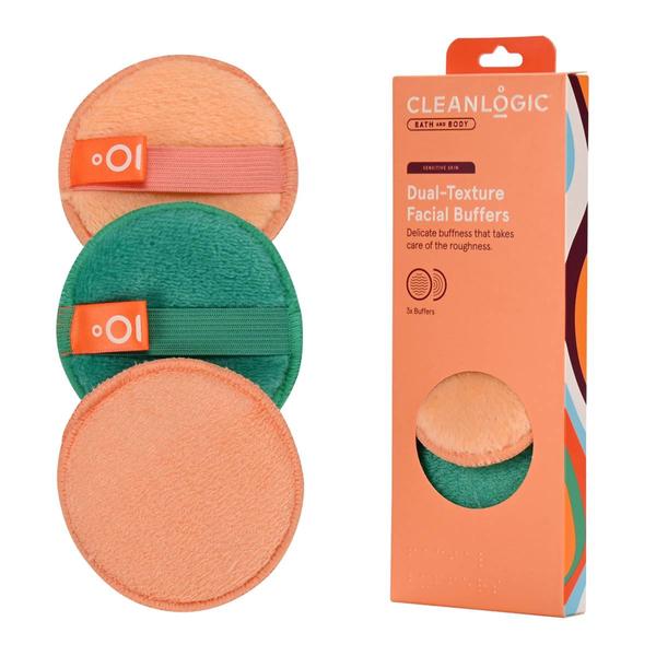 Cleanlogic Sensitive Skin Dual Texture 3pc. Facial Buffers