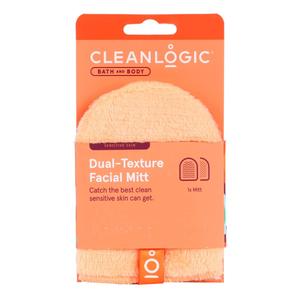 Cleanlogic Bath & Body Sensitive Skin Dual Texture Facial Mitt
