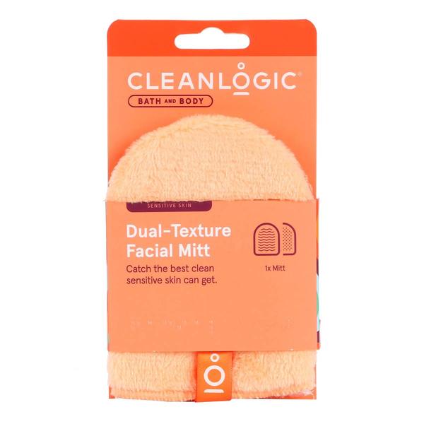 Cleanlogic Bath & Body Sensitive Skin Dual Texture Facial Mitt