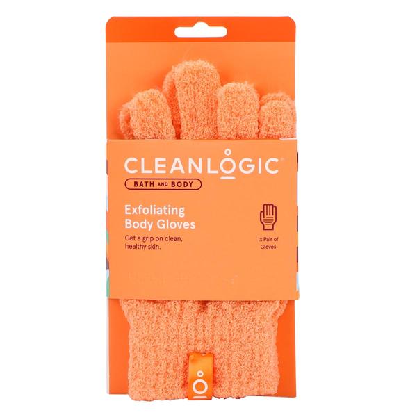 Cleanlogic Bath & Body Exfoliating Body Gloves