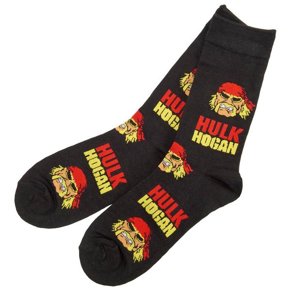 Mens Crazy Socks Hulk Hogan Crew Socks