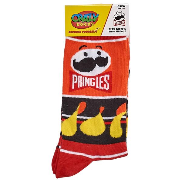 Mens Crazy Socks Pringles Crew Socks