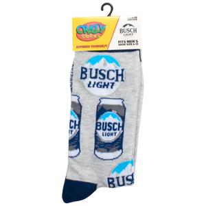 Mens Crazy Socks Busch Light(R) Cans Crew Socks