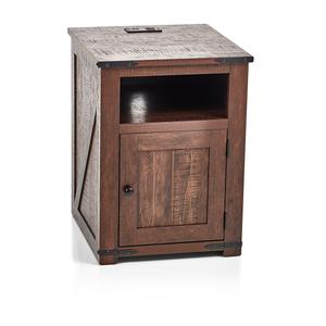 Charging Nightstand - Brown