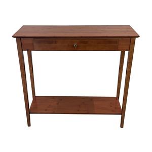 eccostyle(tm) 2-Tier Solid Bamboo Console Table w/ Drawer