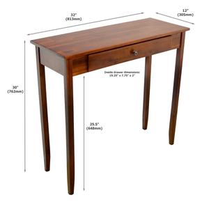 eccostyle(tm) Solid Acacia Console Table w/ Drawer alternate view