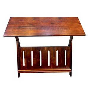 Casual Contemporary Living Acacia K End Table w/ Display Rack