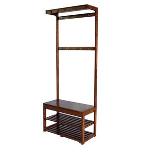 eccostyle(tm) Solid Bamboo Entryway Hall Tree w/ Storage Area