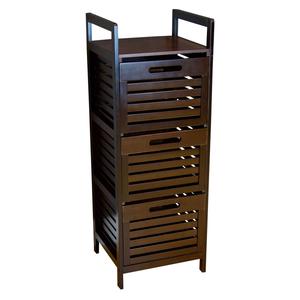 eccostyle(tm) Solid Bamboo 3 Drawer Pantry Tower