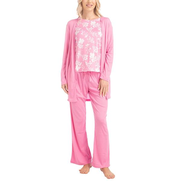 Plus Size MUK LUKS(R) 3pc. Floral Pajama Set - Short Length