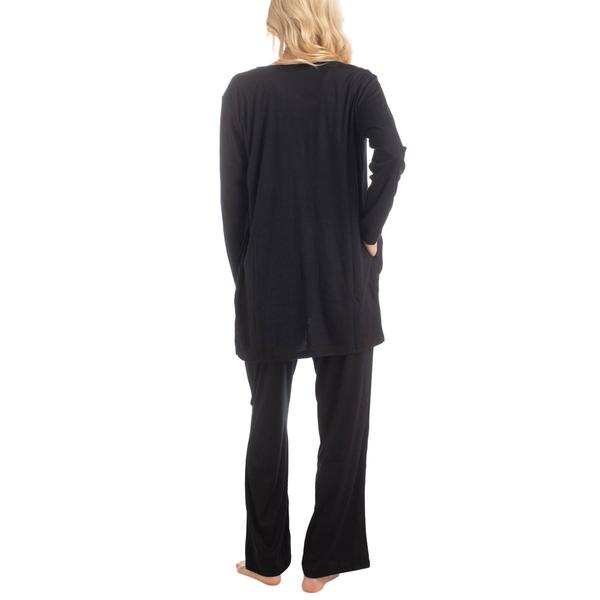 Plus Size MUK LUKS(R) 3pc. Stripe Pajama Set - Short Length alternate view