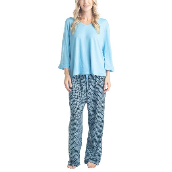 Womens Hanes(R) Bedtime Biscotti Geometric Pajama Set