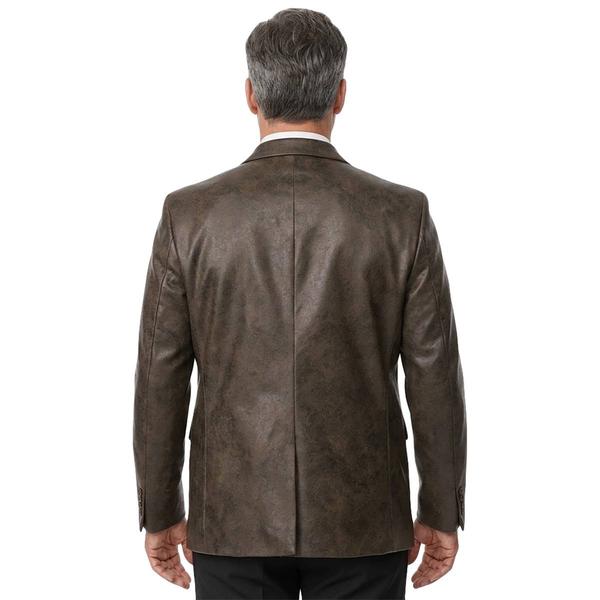 Mens Alexander Julian Faux Leather Sports Coat alternate view
