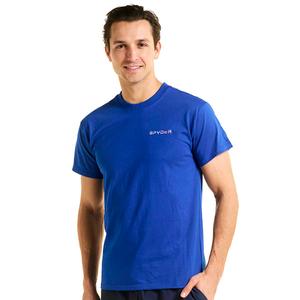 Mens Spyder Ribbed Crew Neck Solid Short Sleeve Tee