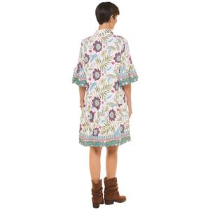 Womens Rose & Everly Elbow Sleeve Floral Shirtdress alternate view