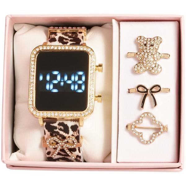 Kids Crystal Digital Watch w/ Interchangeable Loops - AWS344B