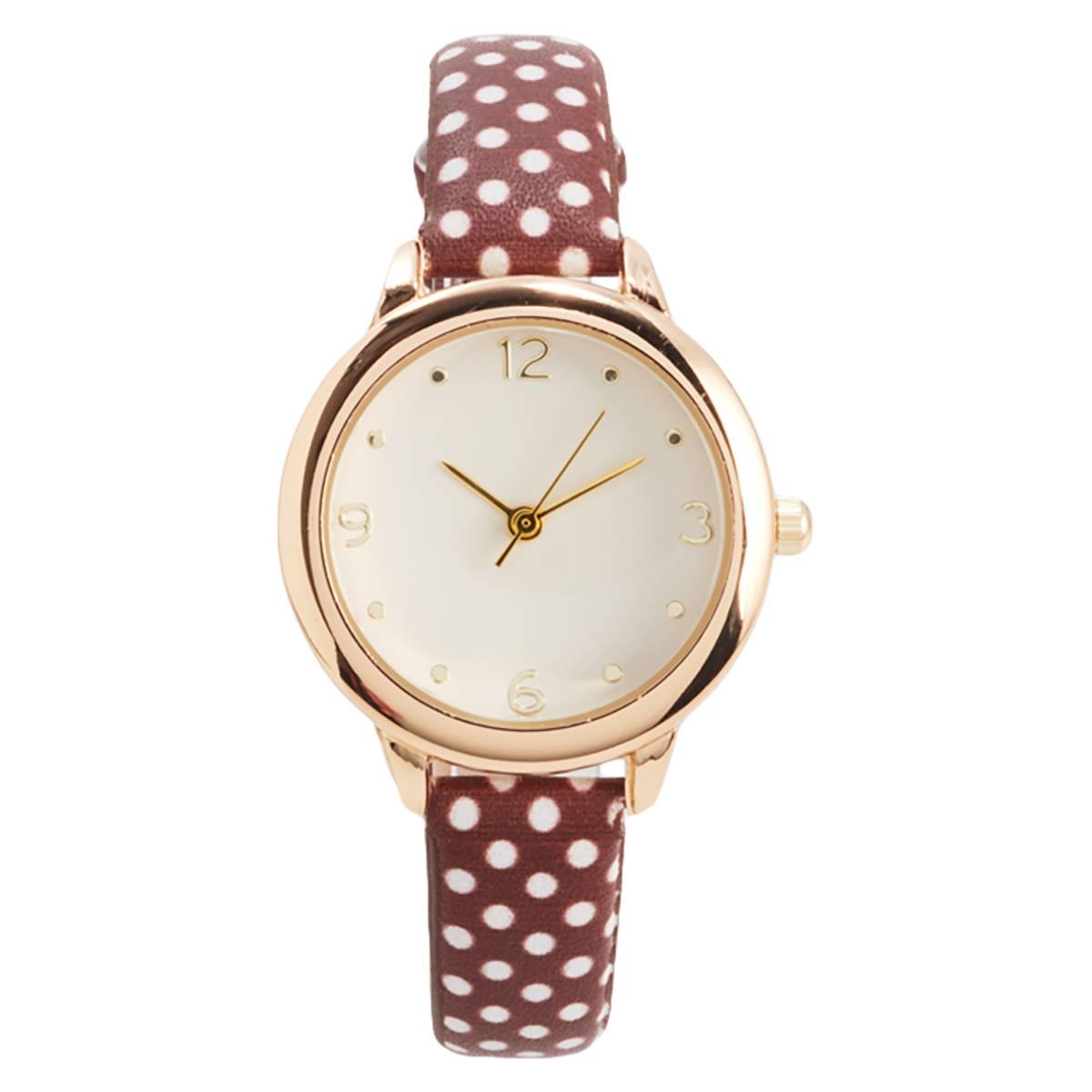 Womens GoldTone Ivory Dial Watch  ALB191H