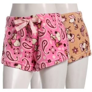 Juniors Peanuts(tm) Snoopy Cowboy Western 2pk. Plush Pajama Bottoms