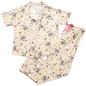 Juniors Peanuts(tm) Short Sleeve Snoopy in Paris Long Leg Pajama Set alternate view