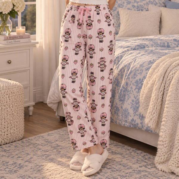 Juniors Strawberry Shortcake(tm) Fruit & Stripes Pajama Bottoms