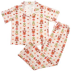 Womens Strawberry Shortcake(tm) Flowers & Stripes Pajama Set