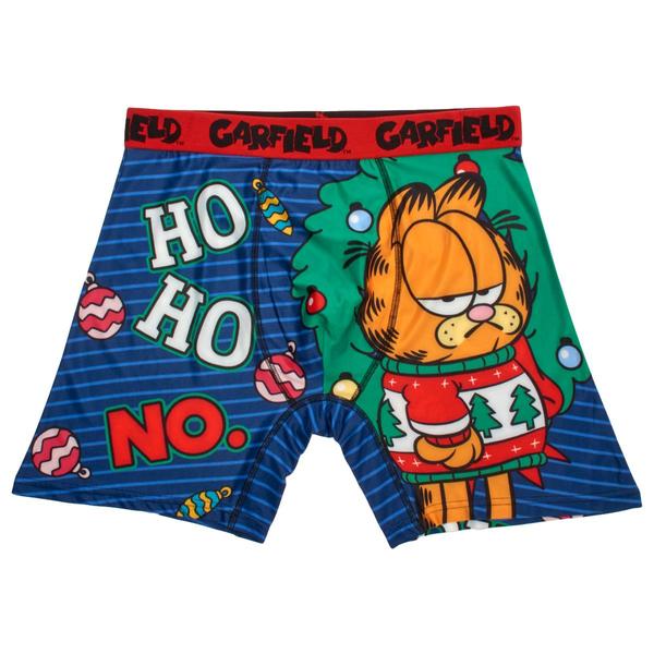 Mens Nickelodean Garfield(tm) Ho Ho No Christmas Boxer Briefs