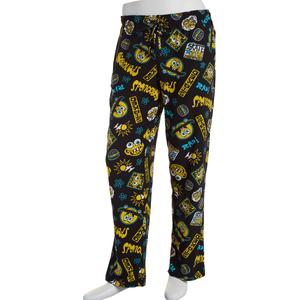 Mens SpongeBob SquarePants Skate Tags Pajama Pants