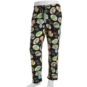 Mens Rick & Morty Graffiti Pajama Pants - Black