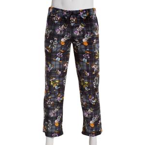 Mens Hip Hop Looney Tunes Plaid Silky Pajama Pants
