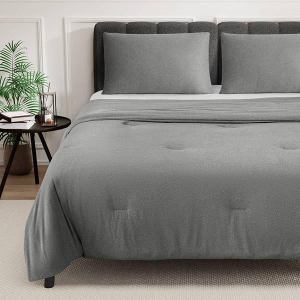 Awesome Home Soft Easy Care Jersey 3pc. Comforter Set