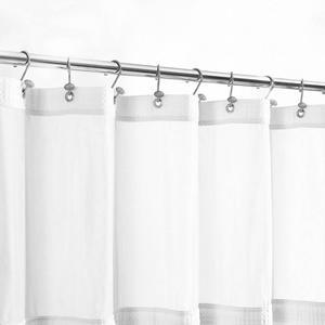 Awesome Home Cotton Blend Waffle Snap-In Liner Shower Curtain alternate view