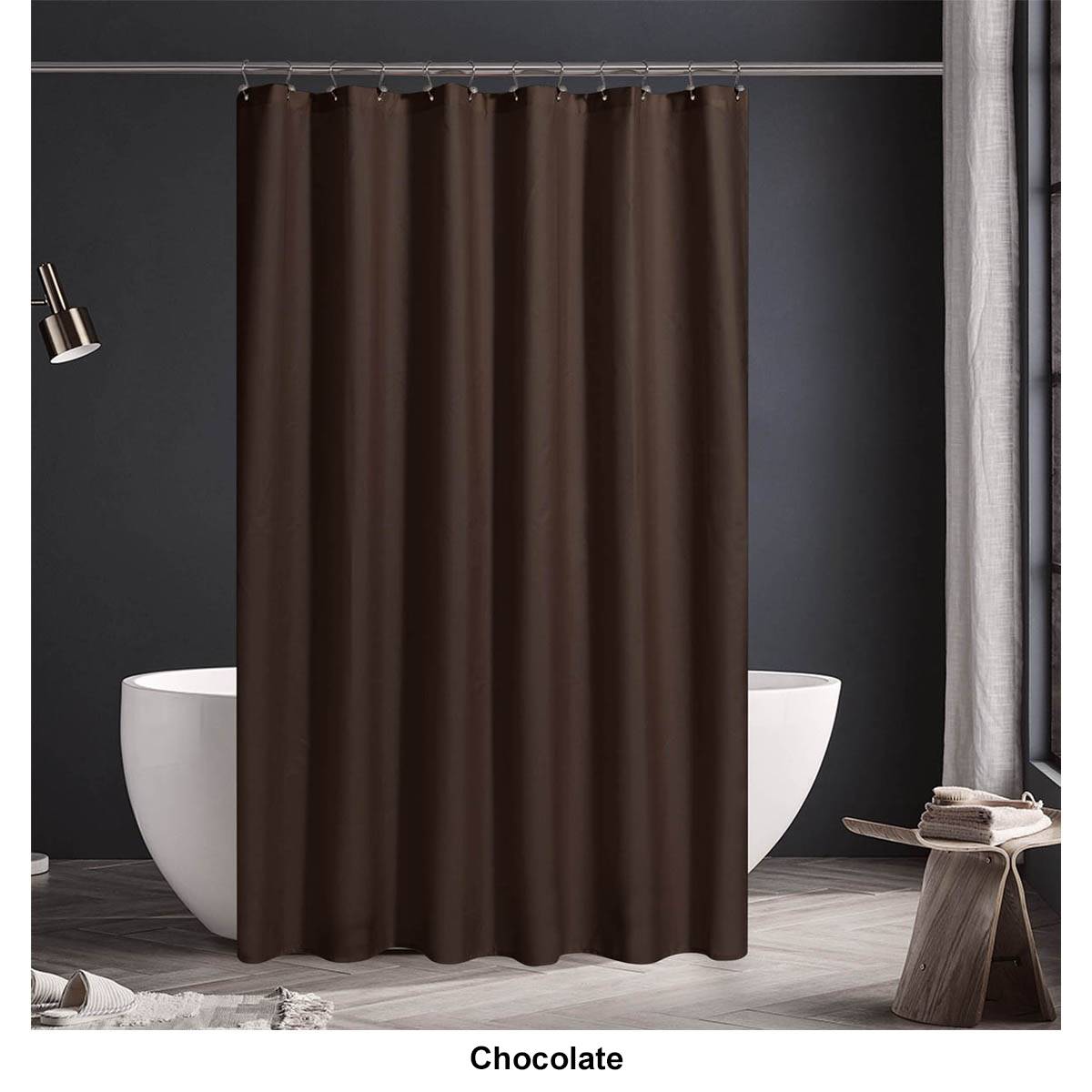 Awesome Home Recycled Polyester Fabric Shower Curtain Liner