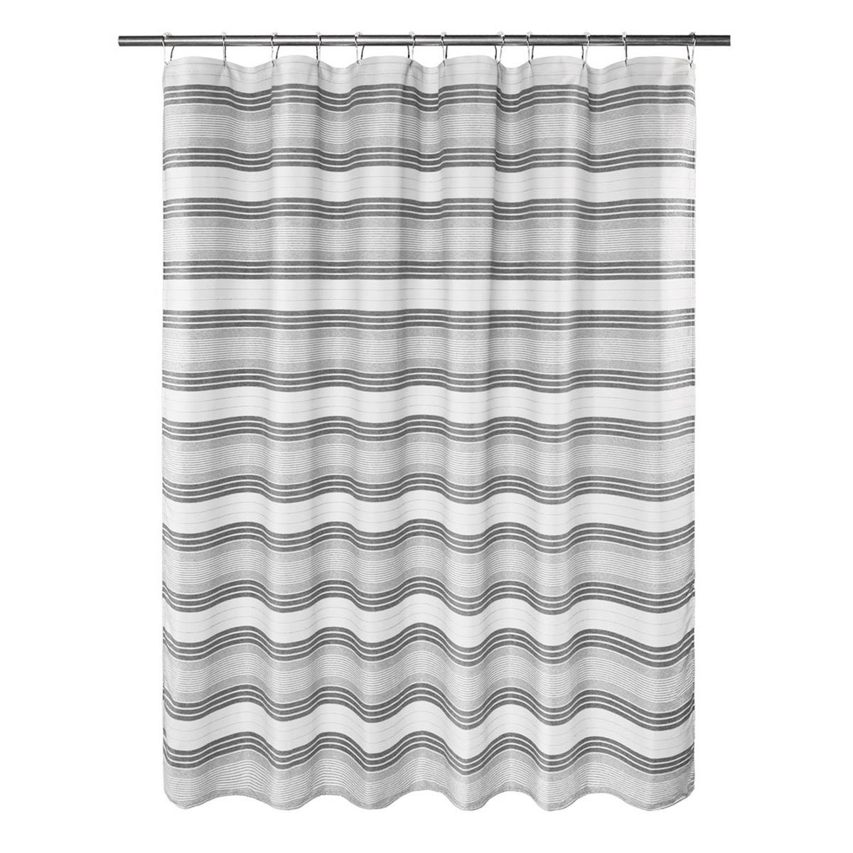 Awesome Home Horizontal Beach Stripe Shower Curtain