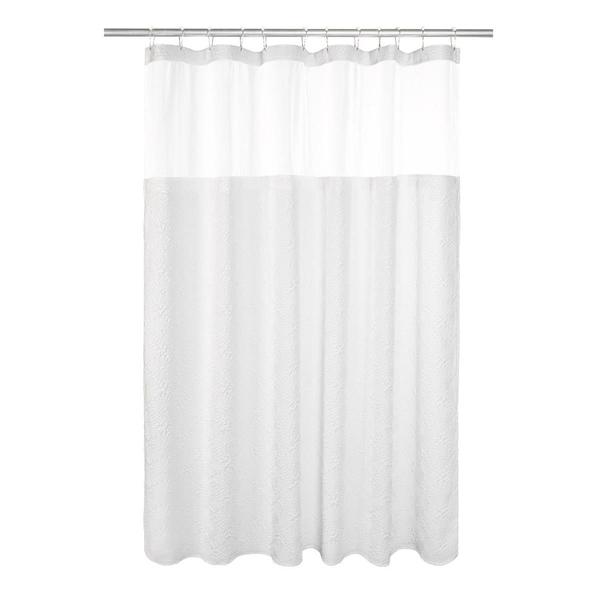 Awesome Home Starburst Crinkle Snap-In Liner Shower Curtain alternate view