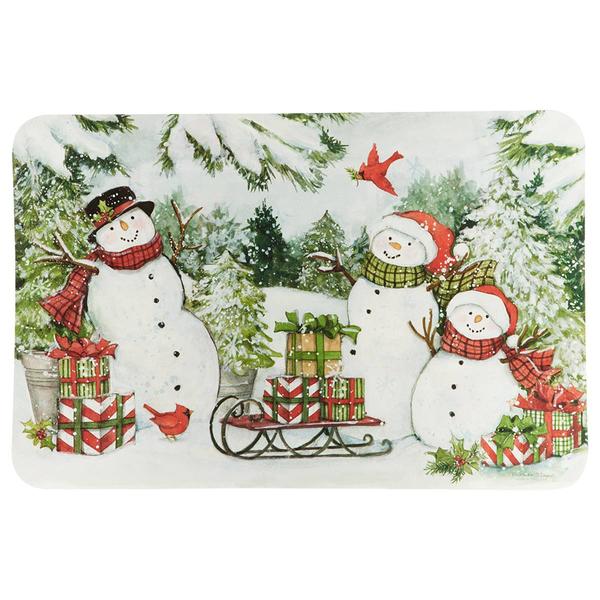Snowman's Farmhouse Reversible Placemat alternate view