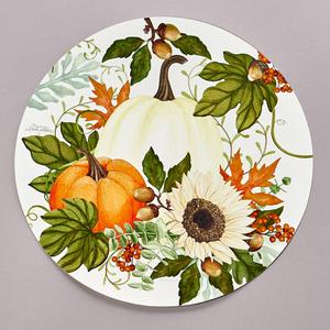 Farmhouse Fall Reversible Round Placemat