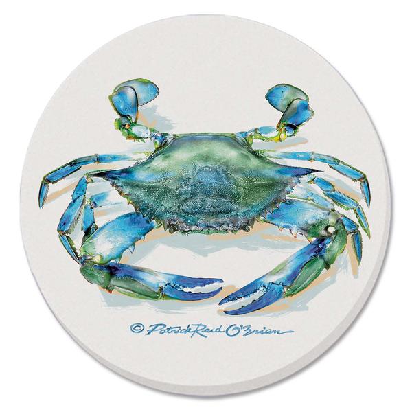 4pk. 4.25in. Teal Crab Coasters Set