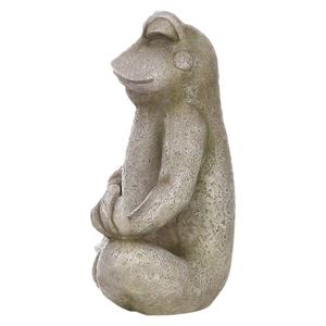 Hi-Line Gift Frog Sitting in Lotus Position Garden Statue alternate view