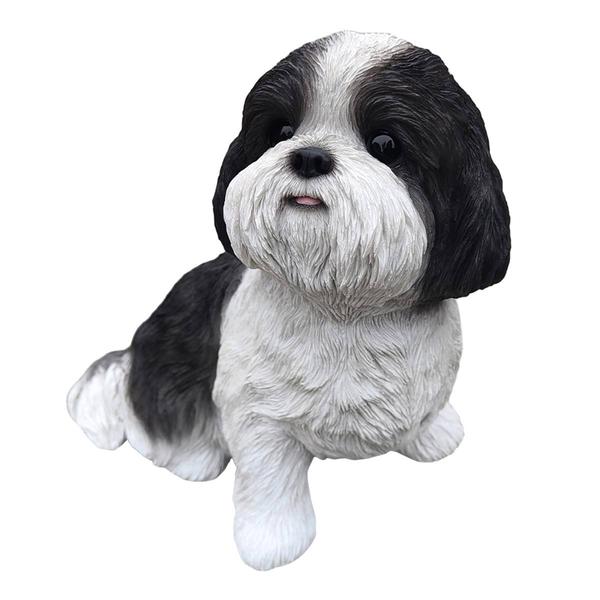 Hi-Line Gift Black and White Shizu Garden Statue