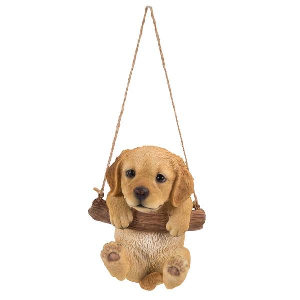 Hi-Line Gift Hanging Golden Retriever Puppy Statue
