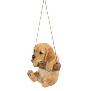 Hi-Line Gift Hanging Golden Retriever Puppy Statue alternate view