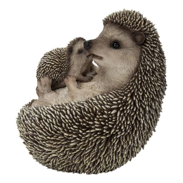 Hi-Line Gift Mother & Baby Hedgehog Garden Statue alternate view