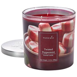 Homewick 14oz. Twisted Peppermint Jar Candle